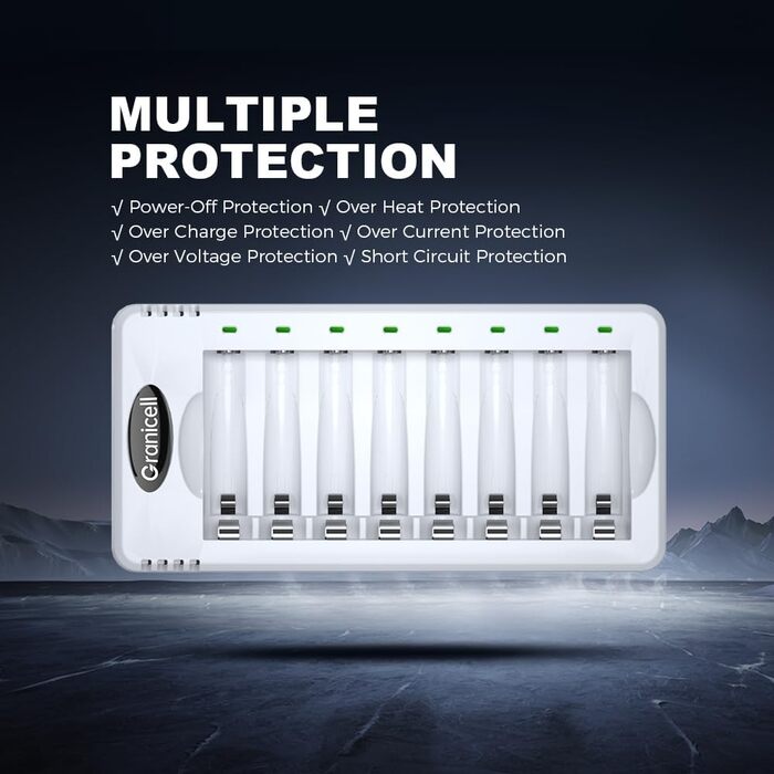 Зарядний пристрій AA + 4 x 2800mAh акумулятори AA 1.2V - Зарядний пристрій для акумуляторів NI-MH