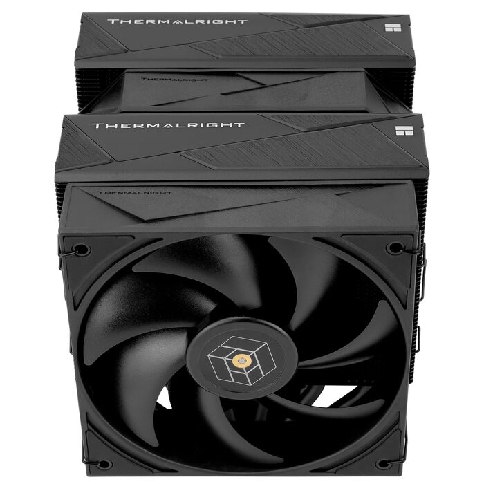 Кулер для процесора Thermalright Royal Pretor 130 Ultra White, двовежевий повітряний охолоджувач, 7 теплових трубок, сумісність з AM4/AM5, Intel LGA1851/1700/115x/2011, білий