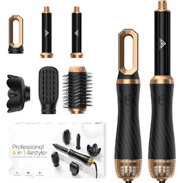 Набір для укладки волосся Airstyler 6 в 1: фен-щітка, стайлер для локонів, дифузор, об'єм, випрямлення, сушка