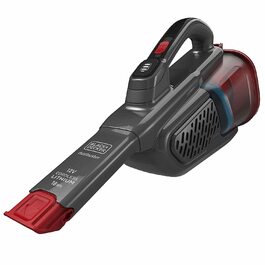 Ручний акумуляторний пилосос BLACK+DECKER BHHV315J Lithium Dustbuster Titanium/Red 12V, 500 мл, циклонна технологія, безмішковий, з насадкою для щілин