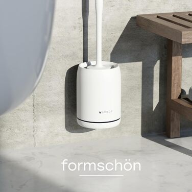 Силіконова щітка для унітазу на стіну - без свердління - комплект для ванної кімнати