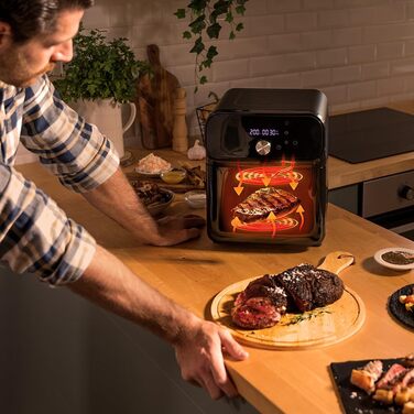 Фритюрниця, духовка та гриль Cecotec Cecofry FoodCourt 11000 Connected: 11 л, 1850 Вт, 3-в-1, 8 програм, Wi-Fi, 40-230°C