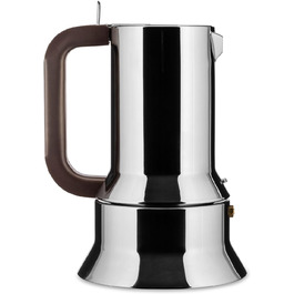 Еспресо-машина Alessi 9090/M з нержавіючої сталі, 10 чашок, срібна