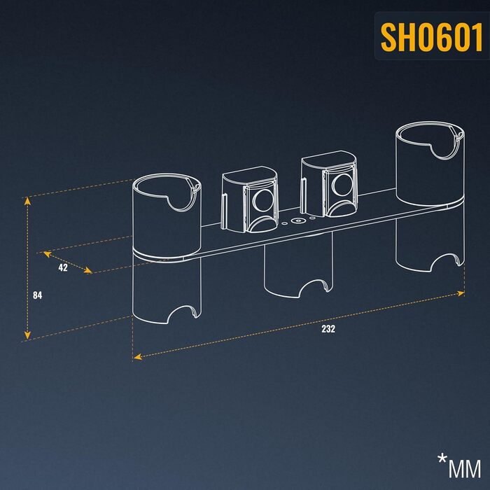 Набір аксесуарів та запчастин для пилососа RICOO SH0601, сумісний з Dyson V7/V8/V10/V11/V12/V15, сірий, високоякісний пластик