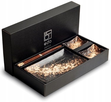 Набір для суші Edo з кераміки на 2 особи: піала, тарілка, палички