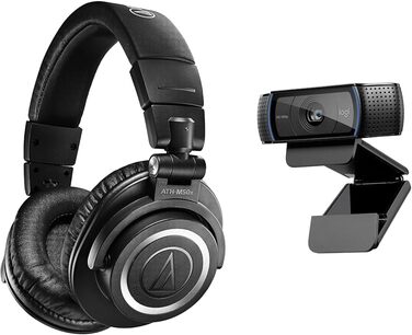 Навушники Audio-Technica M50xBT2 Bluetooth Чорні (з веб-камерою)