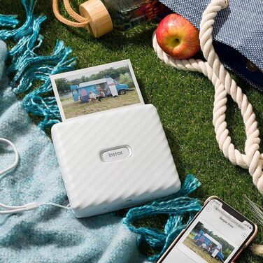 Принтер для смартфонів INSTAX LINK Wide, білий (Ash White)