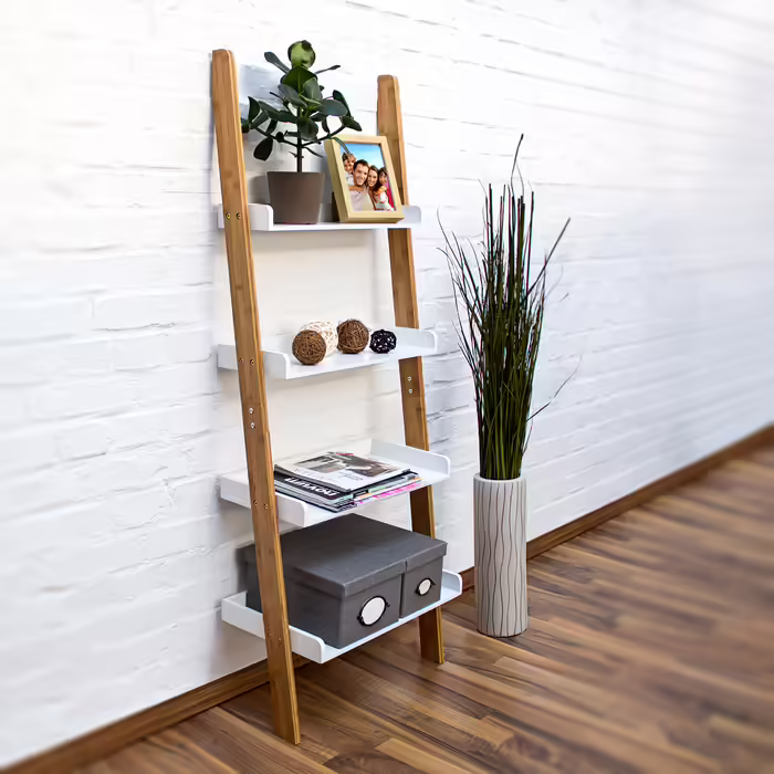 Relaxdays Сходова полиця BAMBOO