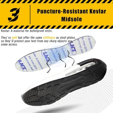 Черевики робочі Hitmars Unisex, самозатягування, розмір 36-46, блакитні