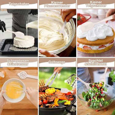 Набір кухонних аксесуарів Homikit, 16 предметів, хакі. Кухонні інструменти з підставкою, стійкі до високих температур, комплект кухонного посуду, придатні для миття в посудомийній машині