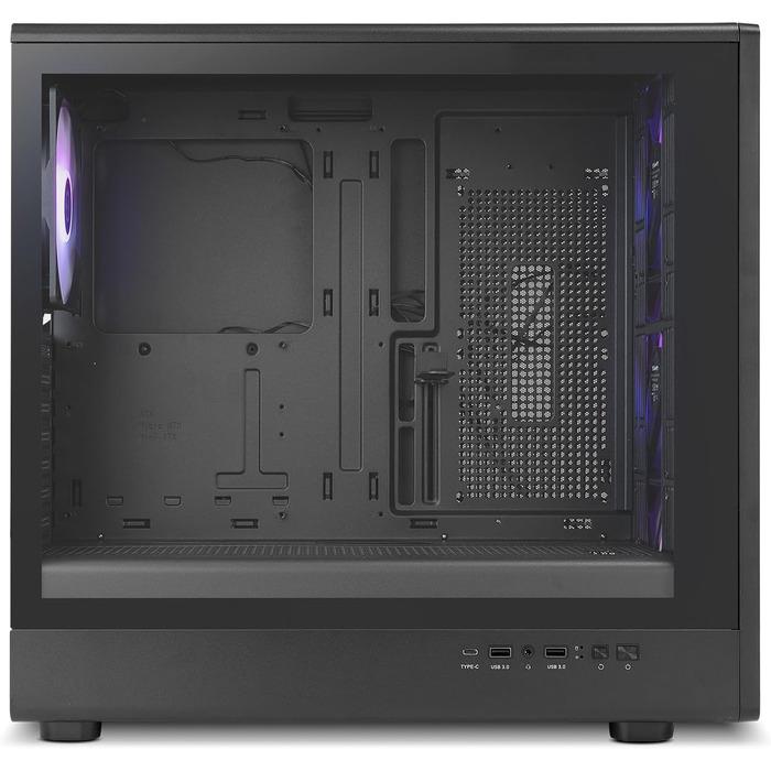 Корпус ПК NOX Xtreme Products HUMMER AERO BK – білий Midi-Tower з сітчастою передньою та верхньою панелями, скло, 3 x 140 мм вентилятори, підтримка 10 вентиляторів, USB-C/USB 3.0