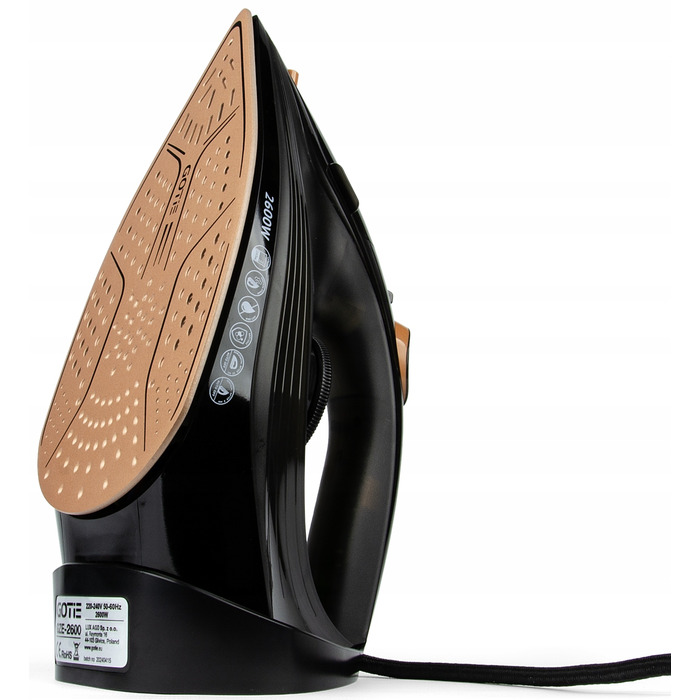 Електрична праска HUR-GZE-2600, 2600 Вт, керамічна підошва, Strażak