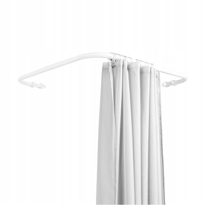 Кутовий штанга для душу Sasko 110-110 x 25 мм, білий
