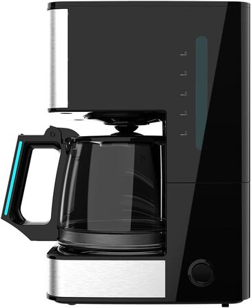 Кавомашина Cecotec Coffee 66 Smart Plus: програмована, 980W, 1,5L, механічна, для 6 чашок, з LCD-екраном, ExtemAroma-технологія, AutoClean, нержавіюча сталь