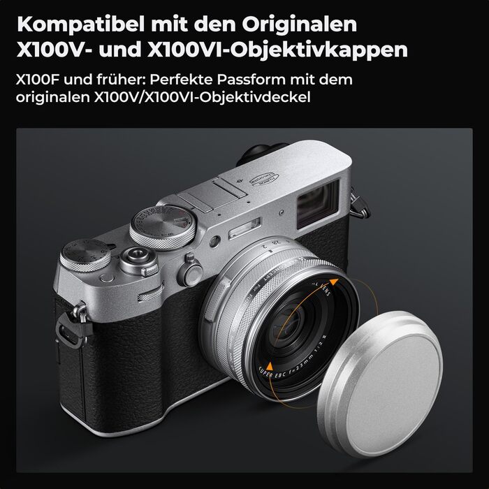 UV фільтр K&F Concept для Fujifilm X100 (X100F/X100S/X100T/X100V/X100VI) - захист об'єктива
