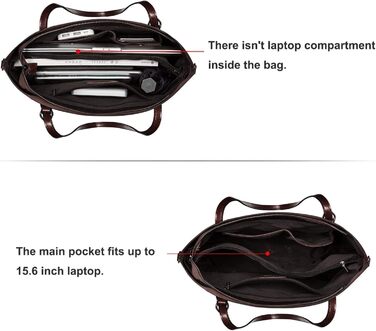 Сумка жіноча S-ZONE 3 в 1 з натуральної шкіри (яловичина) для ноутбука та документів, велика шопер-сумка, крос-боді, сумка-месенджер (Коричнева)