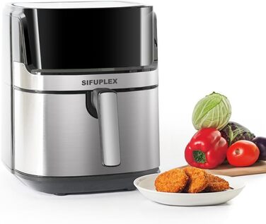 Фритюрниця Sifuplex з гарячим повітрям 6.5L з Rapid Air, сенсорне управління, 3 функції: смаження, випікання, розморожування