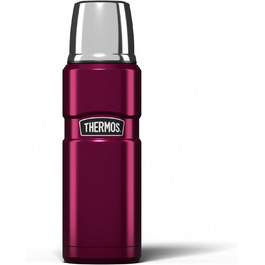 Kleine King Stainless Steel Thermos Flask - 470ml, Hot & Cold, Raspberry Color