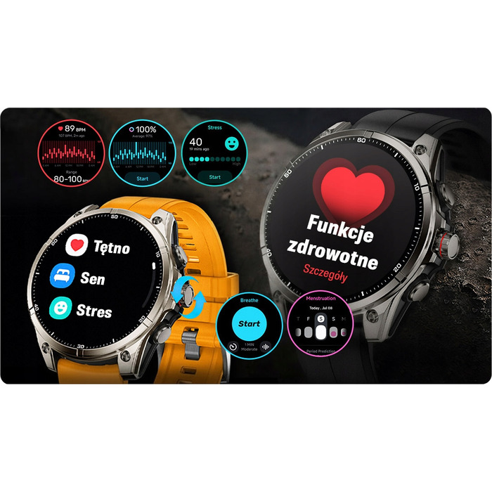 Смарт-годинник JG Smart Apex GPS для чоловіків, чорний