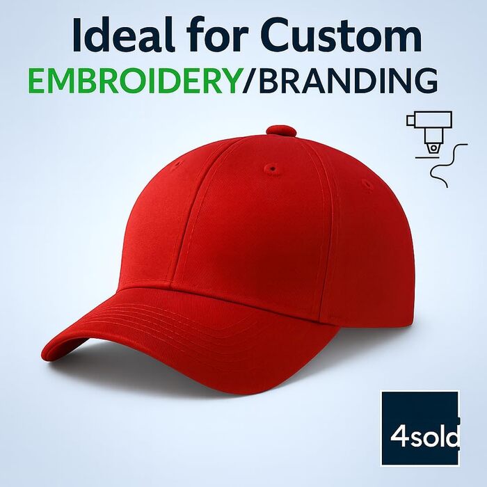 Кепка бейсболка 4sold, бавовна, унісекс, червона, регульована, легка, дихаюча