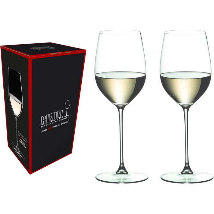 Бокали для вина Riedel Veritas 2 шт, 240 мл, для білого вина (Шардоне, Москато)