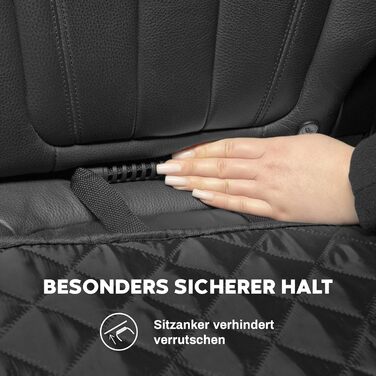 Захист для заднього сидіння автомобіля для собак Hainberger: водовідштовхувальний, анти-царапин, з боковим захистом та віконцем, 137x147 см