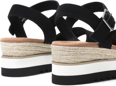 Еспадрильї жіночі Dream Pairs босоніжки на платформі, чорні 37 EU