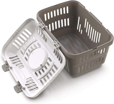 Транспортний бокс для котів Transportbox Katze Open Top - блакитний, 49 x 34 x 32 см