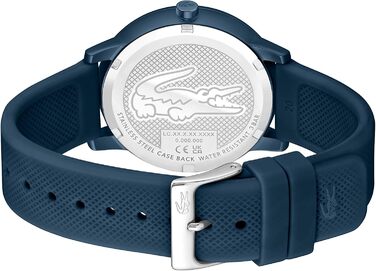 Годинник чоловічий Lacoste 12.12 Move Analog Quartz синій з силіконовим браслетом
