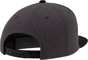 Кепка Flexfit Unisex Classic Snapback двоколірна, універсальний розмір (чорний/сірий)