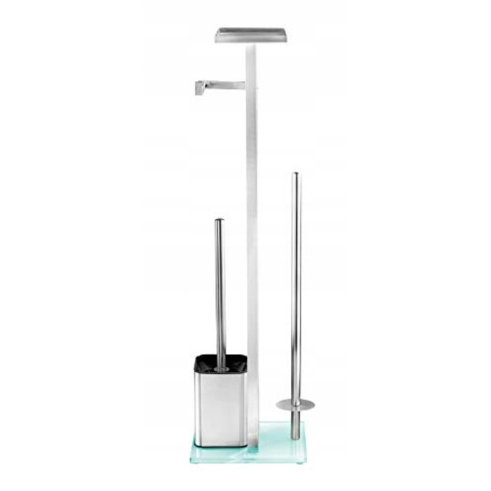 Підлоговий ершик для унітазу Wenko з металевим тримачем та контейнером