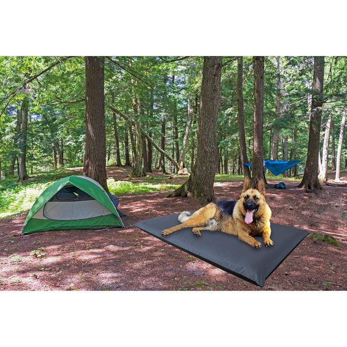 Водонепроникний килимок для собак Outdoor 110 x 68 см, ковдра для собак, миється, килимок для собак для подорожей, кемпінгу, графітовий колір