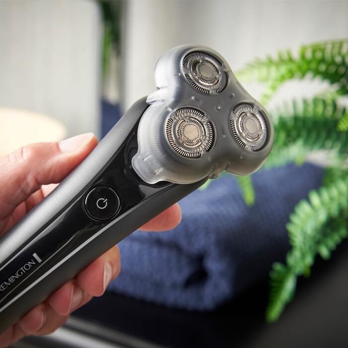 Електричний чоловічий бритва Remington X5 з гібридною системою SynX та тримером, Rotationsrasierer XR1755, чорний