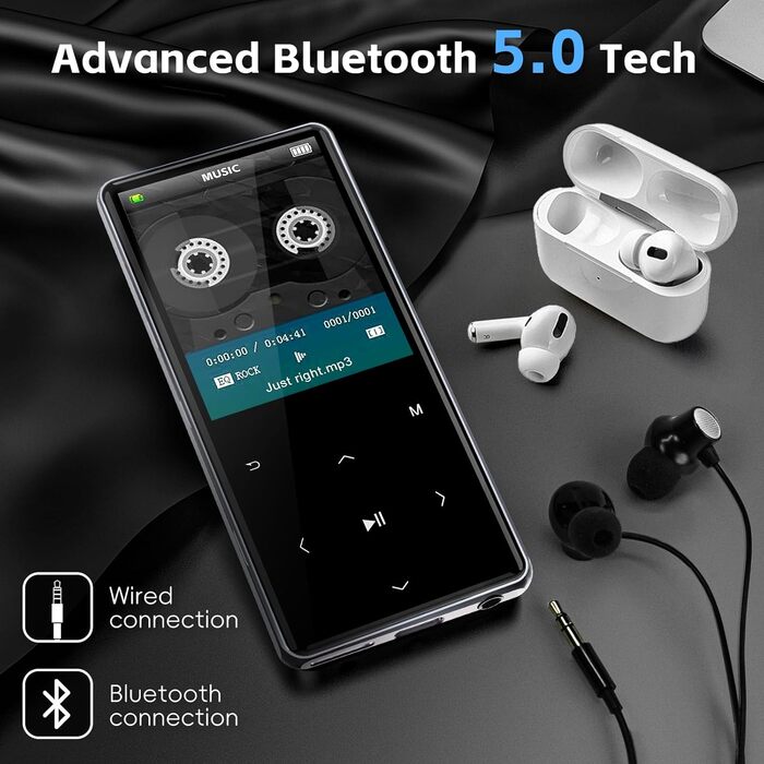 MP3 плеєр HiFi WALKER M7 128GB з Bluetooth 5.0, 2.4
