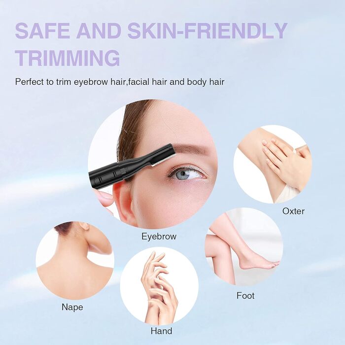 Електричний триммер для брів TOUCHBeauty AG-815B: прецизійний коректор з гребенем, бездротовий, для жінок