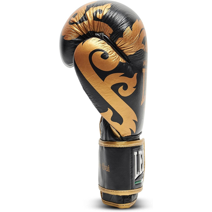 Боксерські рукавички Leone 1947 Muay Thai, 12 Oz, чорні