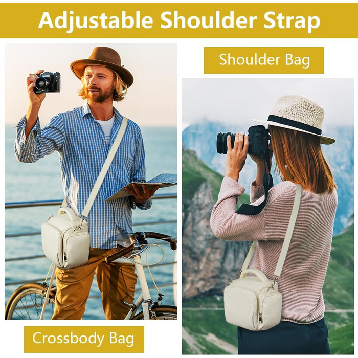 Сумка для камери Ainiv, DSLR/SLR, сумісна з Canon, Nikon, Sony, водонепроникна, зелена/бежева