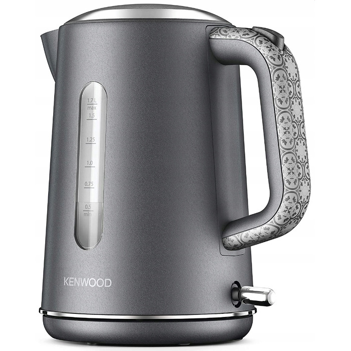 Електричний чайник Kenwood ZJP04, 2200 Вт, 1,7 л, сріблястий/сірий