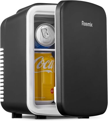Reemix Mini Fridge - 4L / 6 Can Capacity - Portable Cooler & Warmer