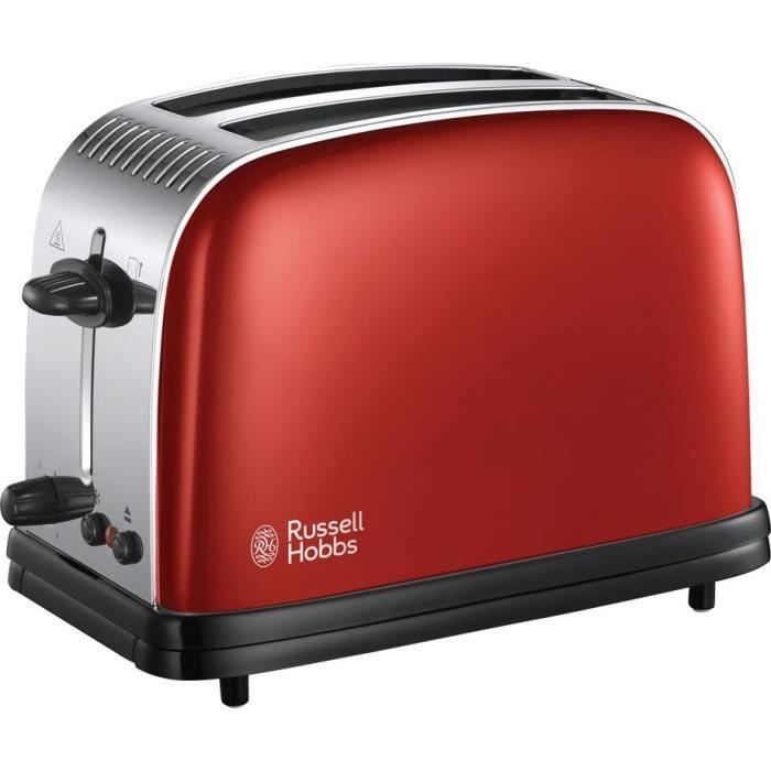 Тостер Russell Hobbs Colours Plus 23330-56, червоний, 1670 Вт