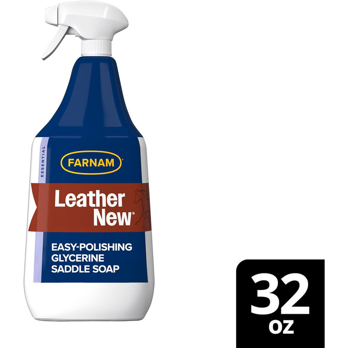 Спрей для догляду за шкіряними виробами Farnam Leather New, полірування, очищення, зволоження, ідеальний блиск, 946 мл