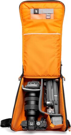 Чохол для камери Lowepro GearUp Creator Box Large II (XL), для бездзеркальних та DSLR камер, з QuickDoor, з перероблених матеріалів, помаранчевий, сірий