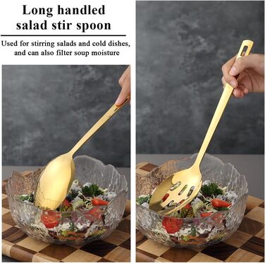 Набір кухонних аксесуарів Evanda (6 шт.), нержавіюча сталь, важкі кухонні прилади, набір лопаток, кухонні аксесуари для дому (Золотий)