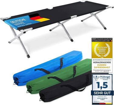 GOODS+GADGETS Folding Army Field Bed - Aluminum