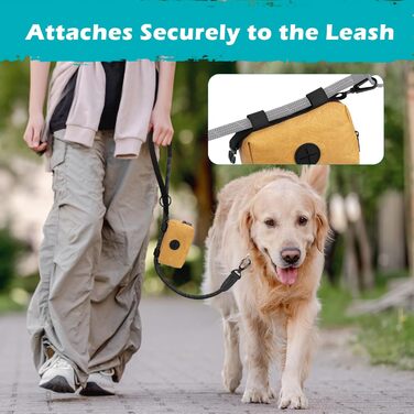 Диспенсер для собачих відходів PetBonus з водонепроникним корпусом, міцна сумка для ласощів та 15 відходів (колір: коричневий)