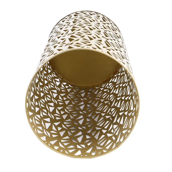 Металевий підставка-парасольниця, кругла/трикутна, золотиста, великий розмір