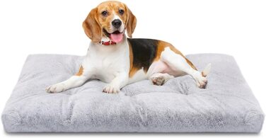 Nobleza Dog Bed for Large Dogs, Washable, Super Soft and Fluffy Anti-Anxiety High-Quality Plush Dog Bed with Non-Slip Bottom, Dog Cushion, Dog Mat, 110x73x10 cm, XL (L 80 x W 50 x H 10 cm)