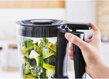 Krups Highspeed Stand Mixer InfinyMix KB9158 | 1600 W | 5 automatic programs + manual setting | Tritan container | includes recipe booklet | Smoothies, Shakes, Crushed Ice | Black