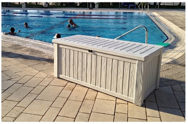 Садова скриня Keter Rockwood Storage Box 570 л, кремова