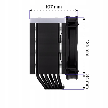 Кулер для процесора Endorfy Fortis 5 Black ARGB EY3A014 140мм
